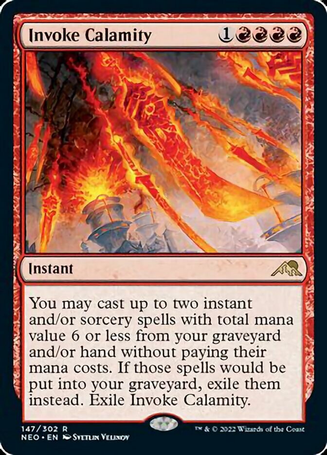Invoke Calamity - (Foil): Kamigawa: Neon Dynasty