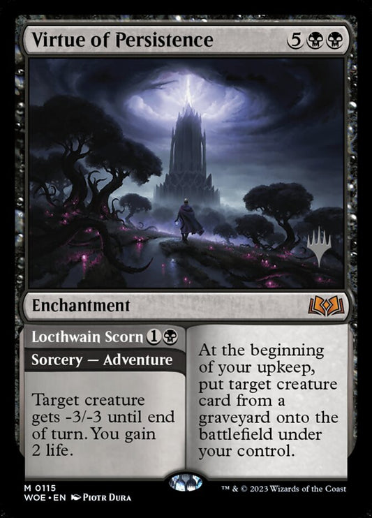 Virtue of Persistence // Locthwain Scorn (Promo Pack) (Wilds of Eldraine): Wilds of Eldraine Promos