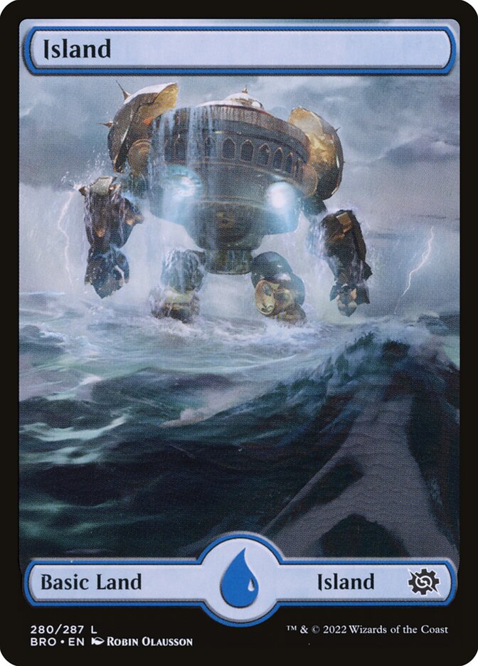 Island (Full Art) (#280) - (Foil): The Brothers' War
