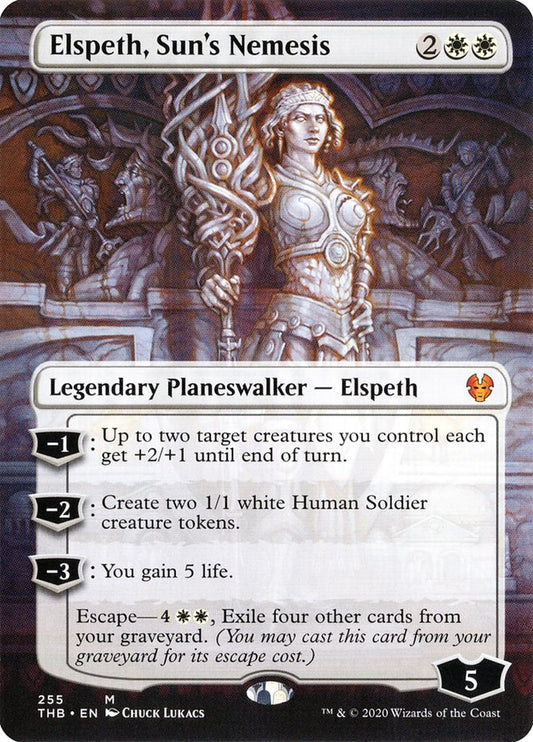 Elspeth, Sun's Nemesis (Borderless): Theros Beyond Death