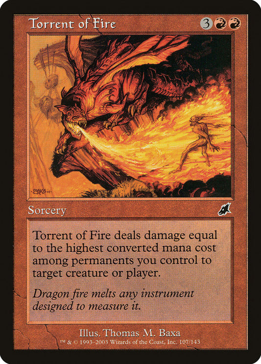Torrent of Fire - (Foil): Scourge