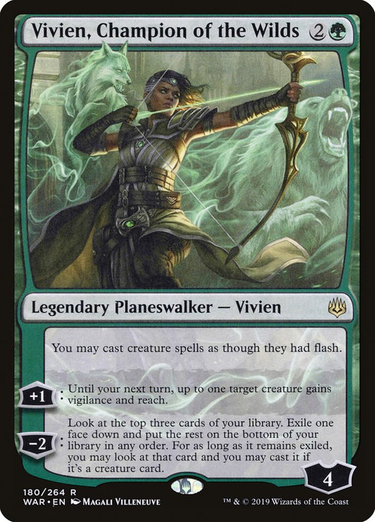 Vivien, Champion of the Wilds - (Foil): War of the Spark