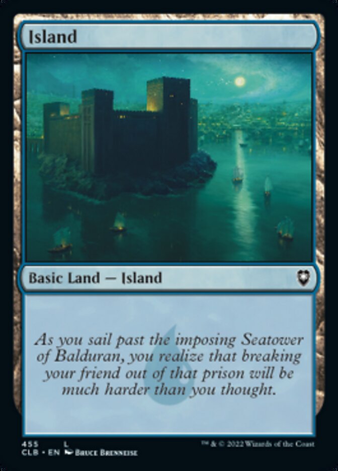 Island (#455) - (Foil): Commander Legends: Battle for Baldur's Gate