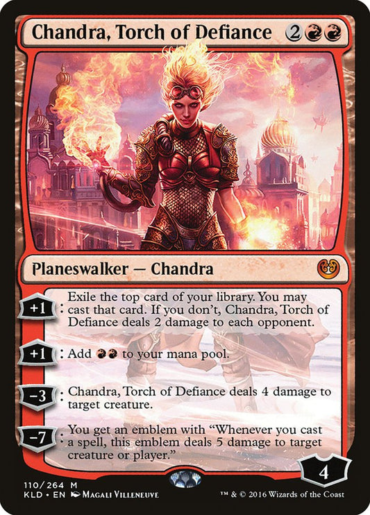 Chandra, Torch of Defiance - (Foil): Kaladesh