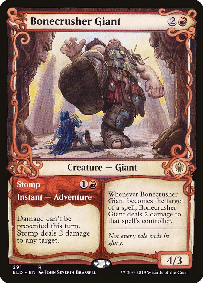 Bonecrusher Giant // Stomp: Throne of Eldraine